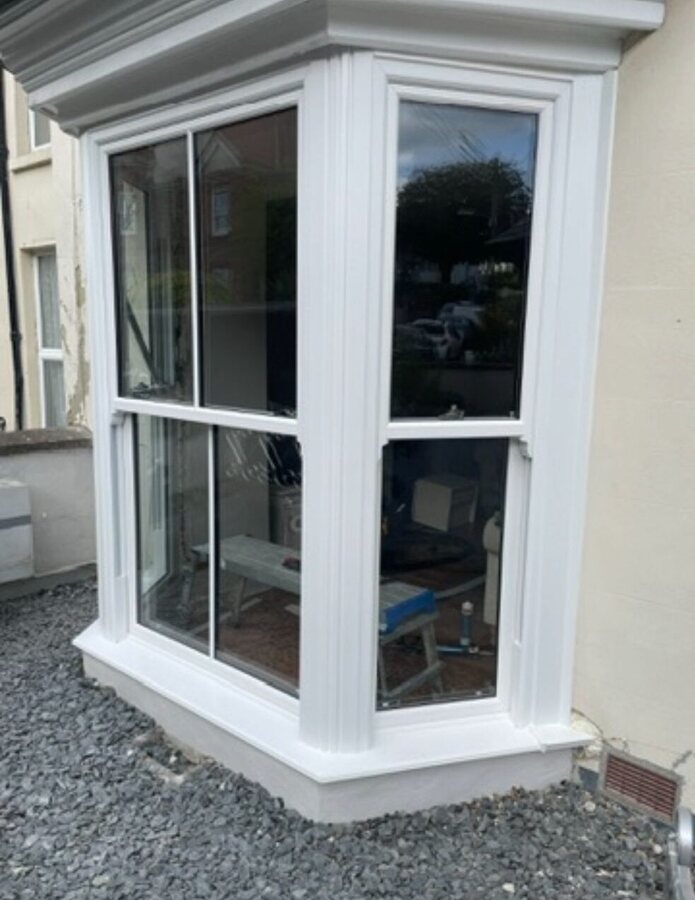 A new bay window installation for a Cornwall home