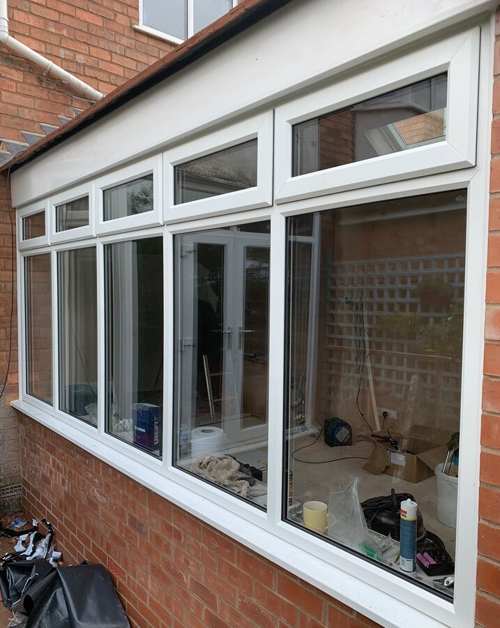 A completed orangery-style extension for a Cornwall home