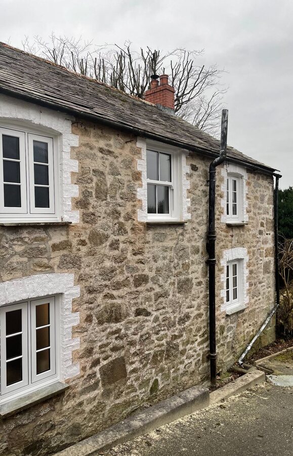 Windows fitted to a Cornish stone home for a Cornwall home